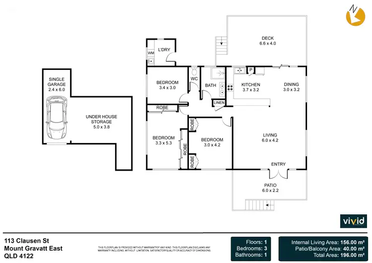 Floorplan of Homely house listing, 113 Clausen Street, Mount Gravatt East QLD 4122