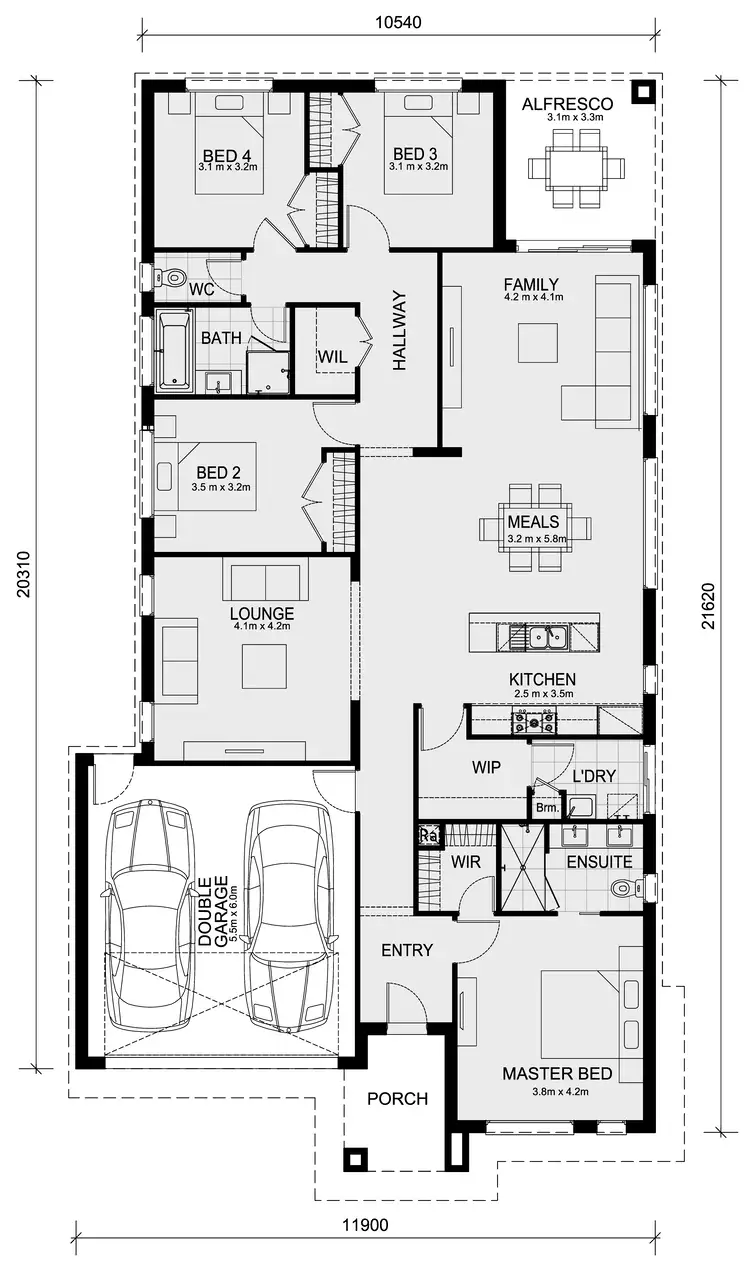 Floorplan of Homely house listing, Lot 1404 Dahlia Crescent Trillium Estate, Mickleham VIC 3064