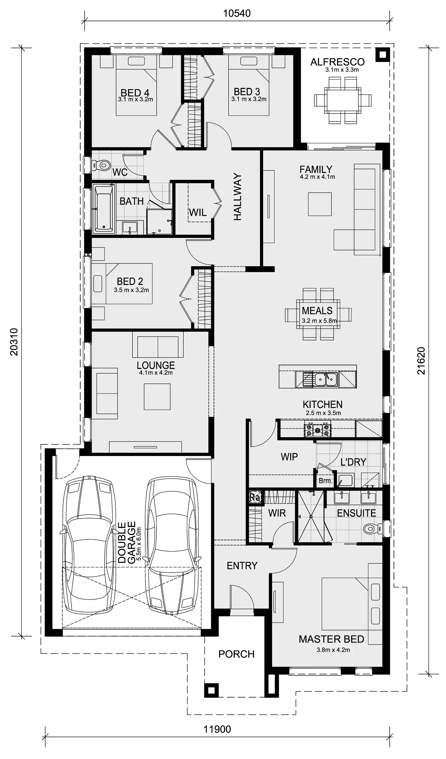 Floorplan of Homely house listing, Lot 1404 Dahlia Crescent Trillium Estate, Mickleham VIC 3064