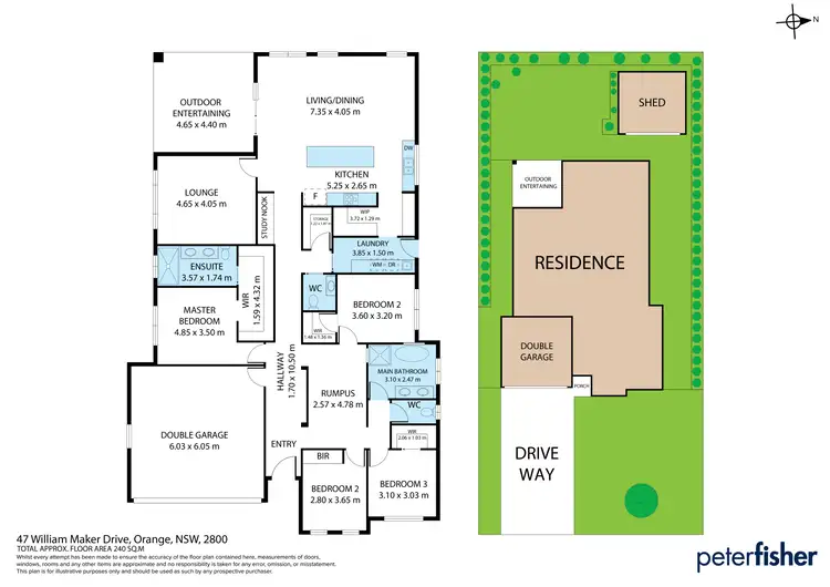 Floorplan of Homely house listing, 47 William Maker Drive, Orange NSW 2800