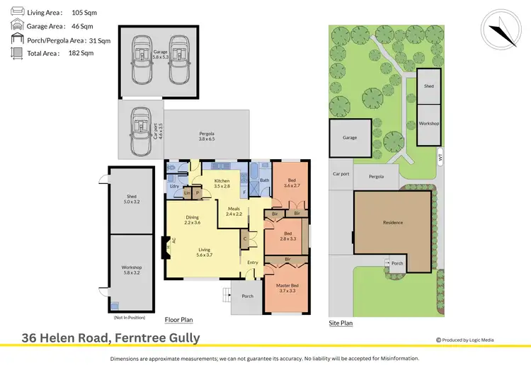 Floorplan of Homely house listing, 36 Helen Road, Ferntree Gully VIC 3156