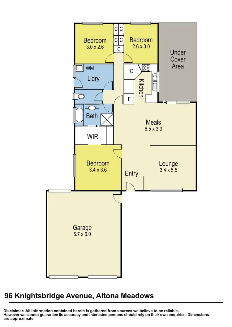 Floorplan of Homely house listing, 96 Knightsbridge Avenue, Altona Meadows VIC 3028