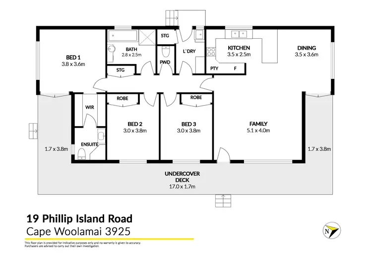 Floorplan of Homely house listing, 19 Phillip Island Road, Cape Woolamai VIC 3925