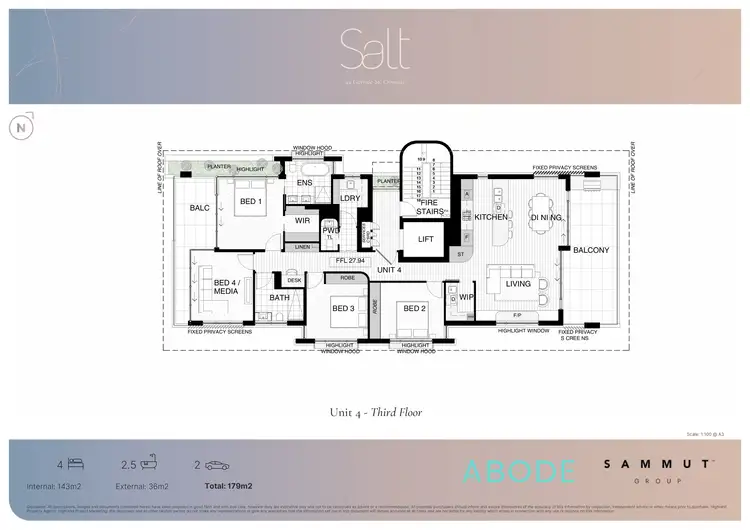 Floorplan of Homely apartment listing, 301/44 Gerrale Street, Cronulla NSW 2230
