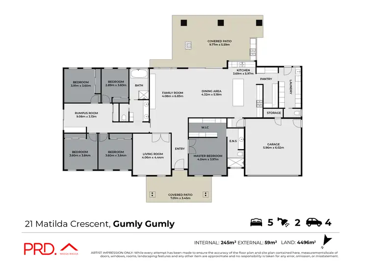 Floorplan of Homely house listing, 21 Matilda Crescent, Gumly Gumly NSW 2652