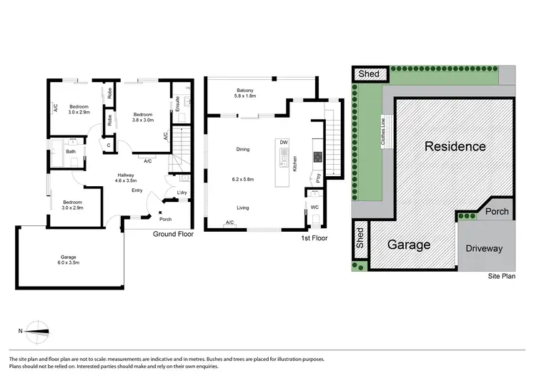 Floorplan of Homely townhouse listing, 3/6 Prince Charles Street, Clayton VIC 3168