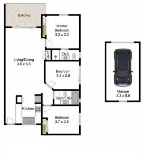Floorplan of Homely apartment listing, 2/56 Wallace Street, Chermside QLD 4032