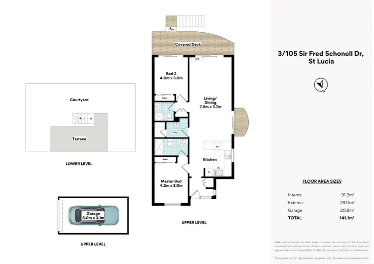 Floorplan of Homely apartment listing, 3/105 Sir Fred Schonell Drive, St Lucia QLD 4067