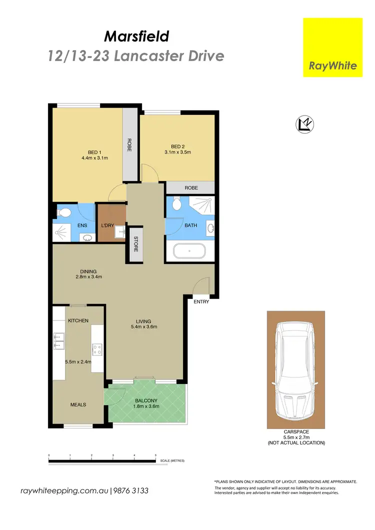 Floorplan of Homely unit listing, 12/13-23 Lancaster Drive, Marsfield NSW 2122