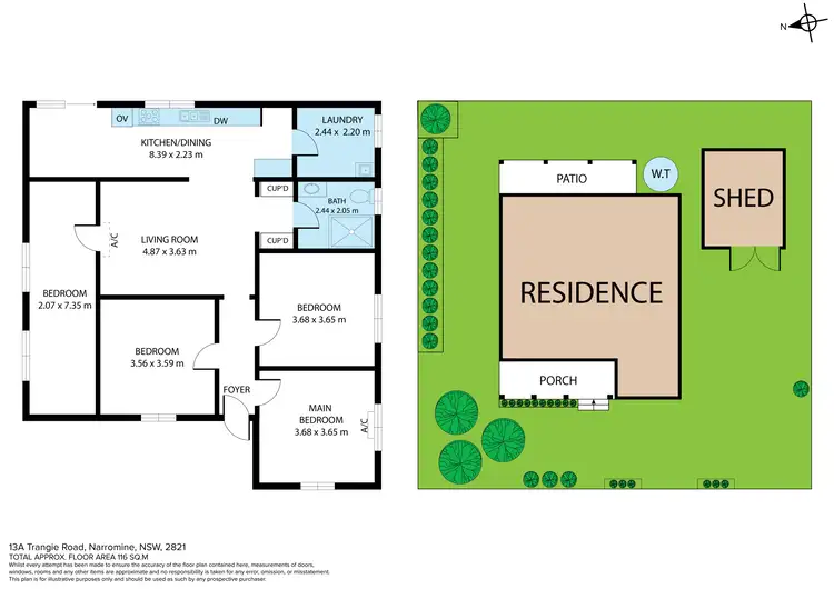 Floorplan of Homely house listing, 13A Trangie Road, Narromine NSW 2821