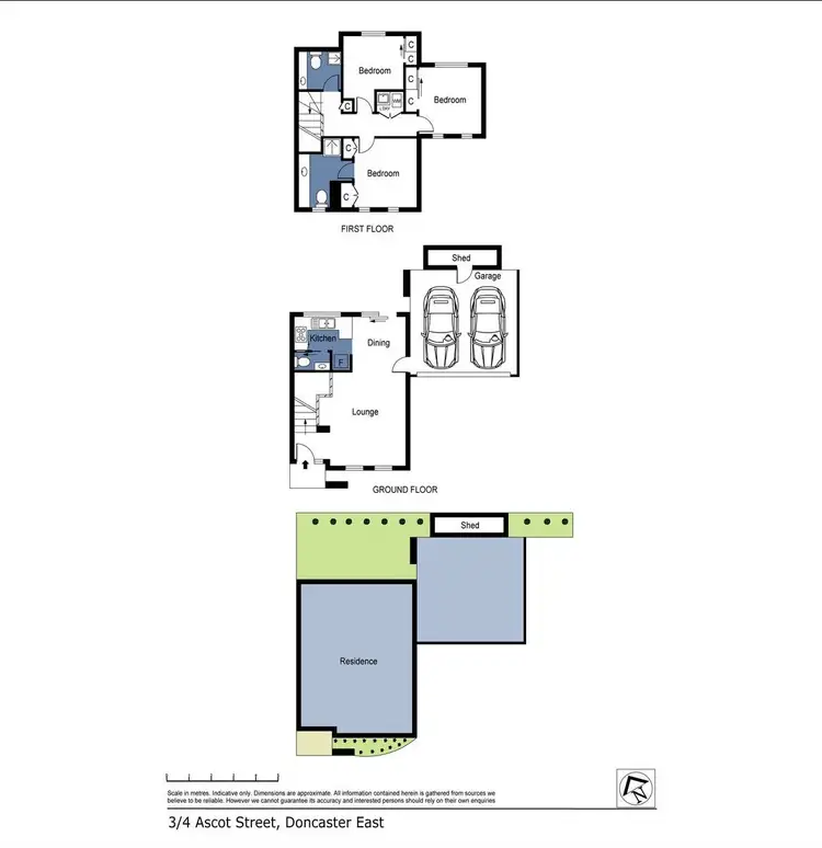 Floorplan of Homely townhouse listing, 3/4 Ascot Street, Doncaster East VIC 3109