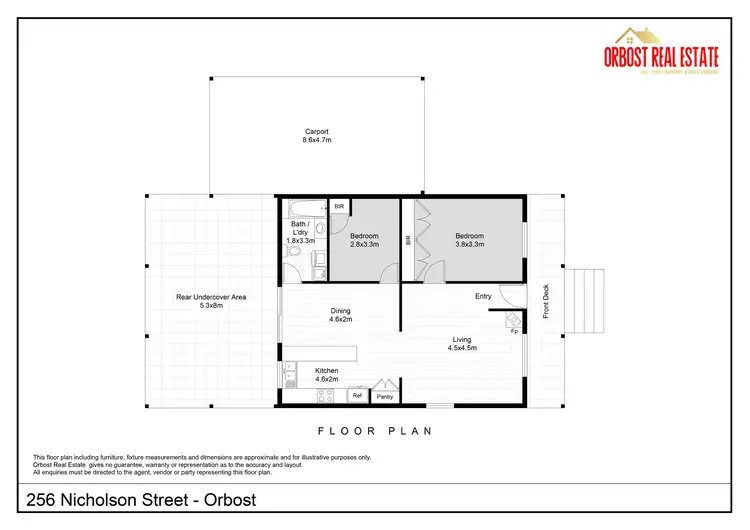 Floorplan of Homely house listing, 256 Nicholson Street, Orbost VIC 3888