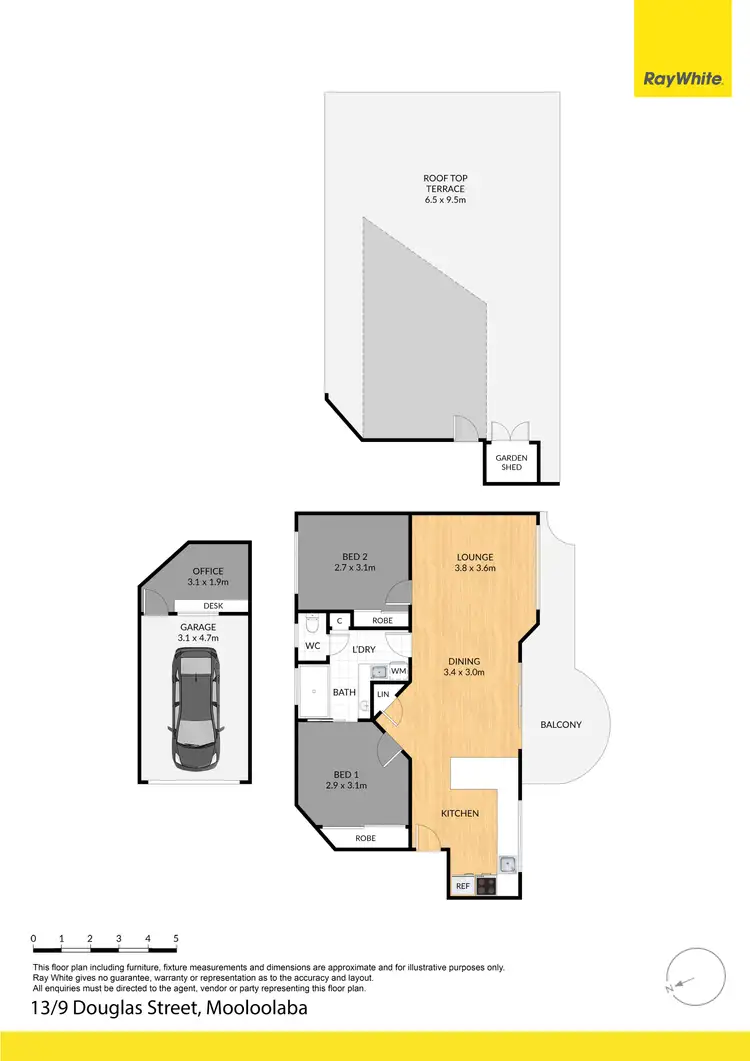 Floorplan of Homely unit listing, 13/9 Douglas Street, Mooloolaba QLD 4557