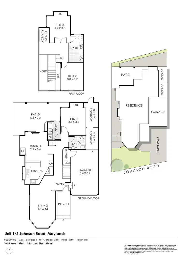 Floorplan of Homely house listing, 1/2 Johnson Road, Maylands WA 6051