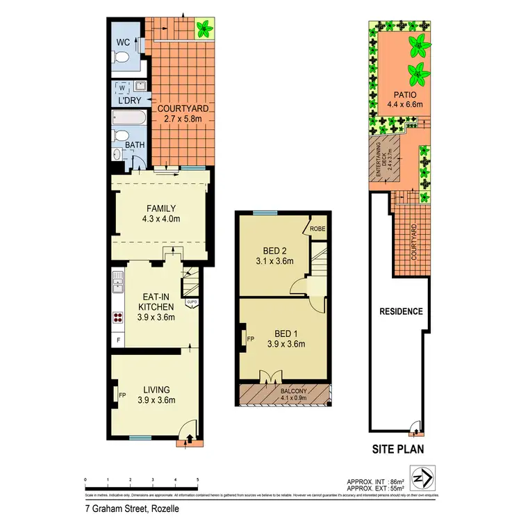 Floorplan of Homely house listing, 7 Graham Street, Rozelle NSW 2039