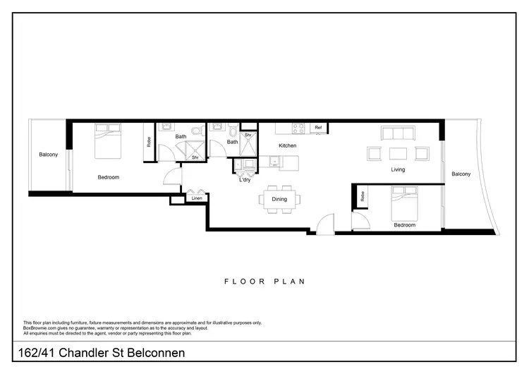 Floorplan of Homely apartment listing, 162/41 Chandler Street, Belconnen ACT 2617