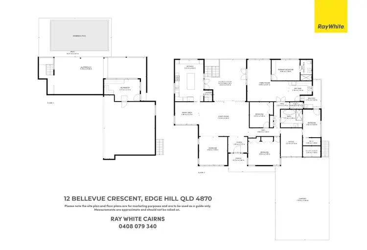 Floorplan of Homely house listing, 12 Bellevue Crescent, Edge Hill QLD 4870