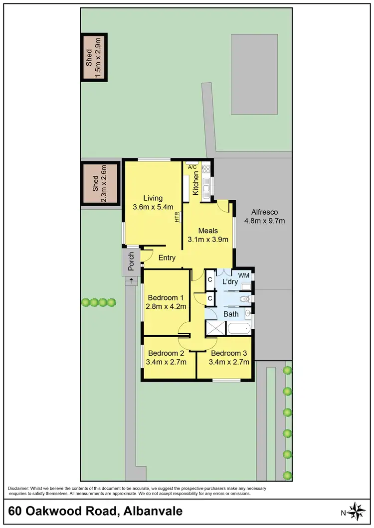 Floorplan of Homely house listing, 60 Oakwood Road, Albanvale VIC 3021