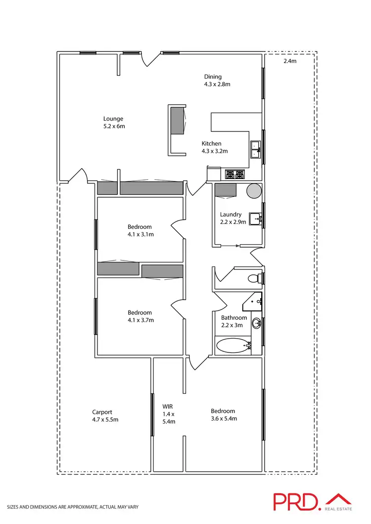 Floorplan of Homely house listing, 7 McEdward Street, Birdwoodton VIC 3505