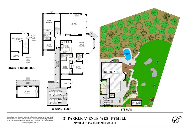 Floorplan of Homely house listing, 21 Parker Avenue, West Pymble NSW 2073