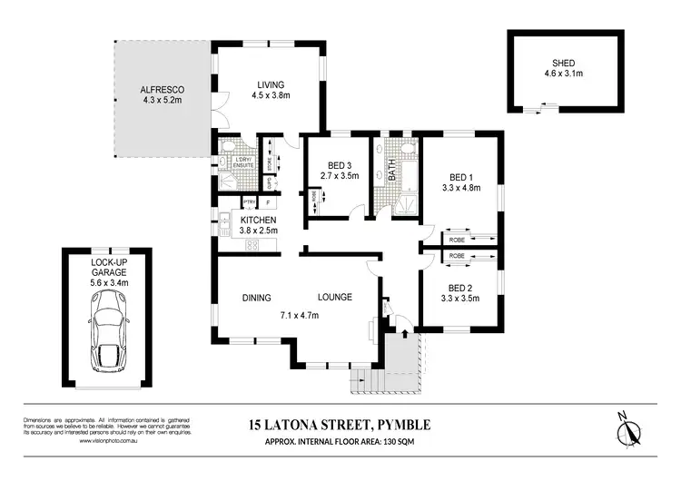 Floorplan of Homely house listing, 15 Latona Street, Pymble NSW 2073