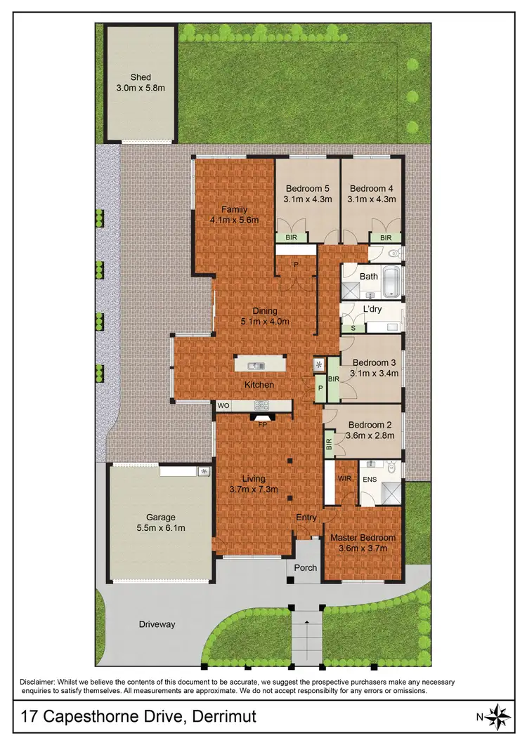 Floorplan of Homely house listing, 17 Capesthorne Drive, Derrimut VIC 3026