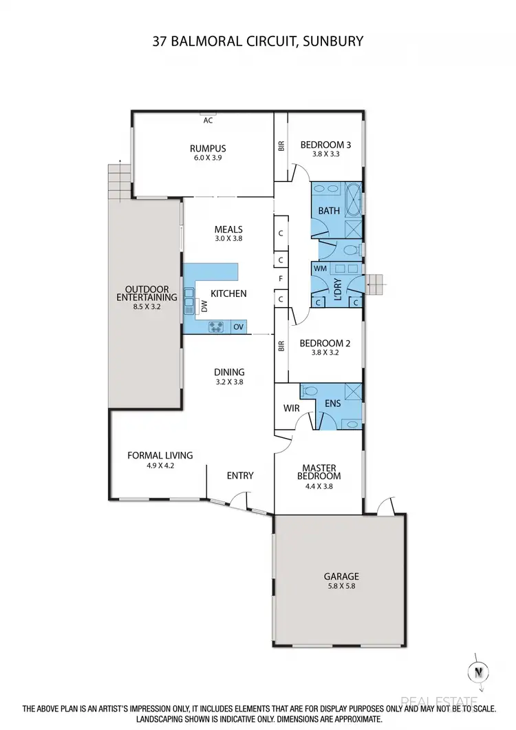 Floorplan of Homely house listing, 37 Balmoral Circuit, Sunbury VIC 3429
