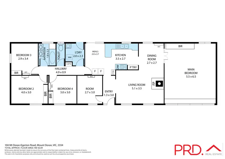 Floorplan of Homely house listing, 104 Mt Doran-Egerton Road, Mount Doran VIC 3334