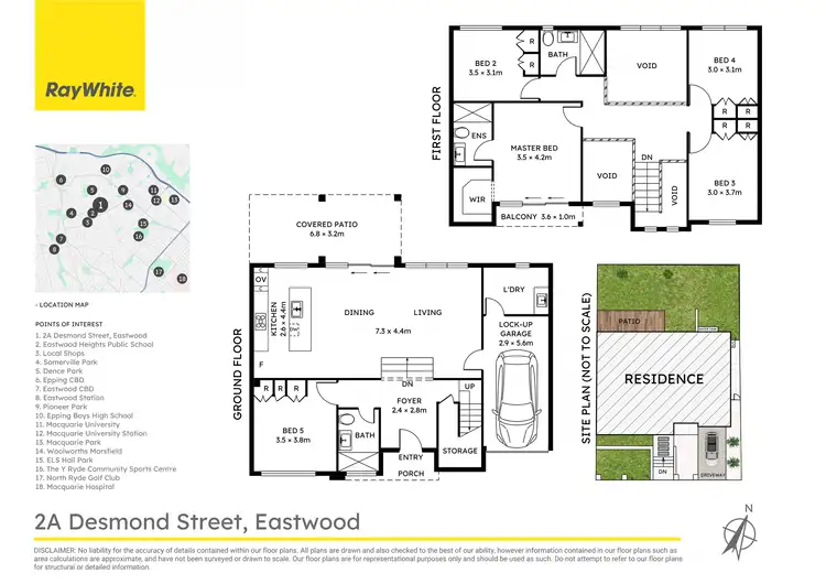 Floorplan of Homely house listing, 2A Desmond St, Eastwood NSW 2122