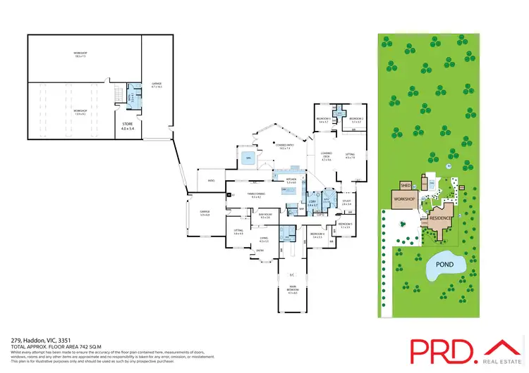 Floorplan of Homely house listing, 279 Haddon School Road, Haddon VIC 3351