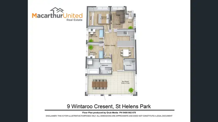 Floorplan of Homely house listing, 9 Wintaroo Crescent, St Helens Park NSW 2560