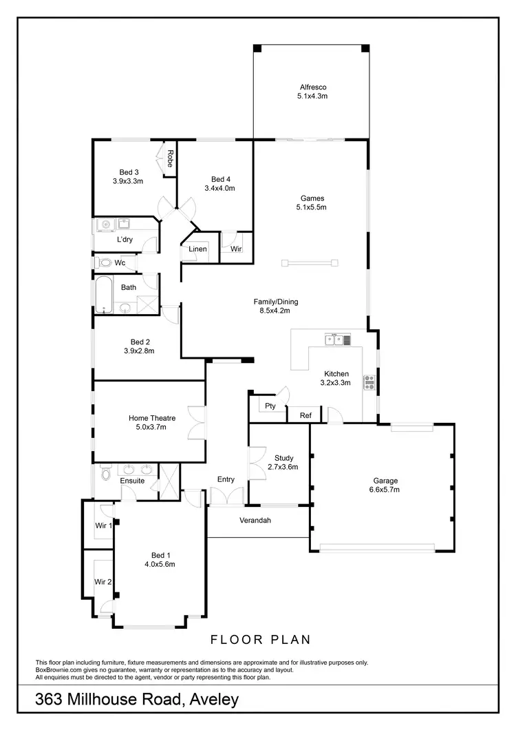 Floorplan of Homely house listing, 363 Millhouse Road, Aveley WA 6069