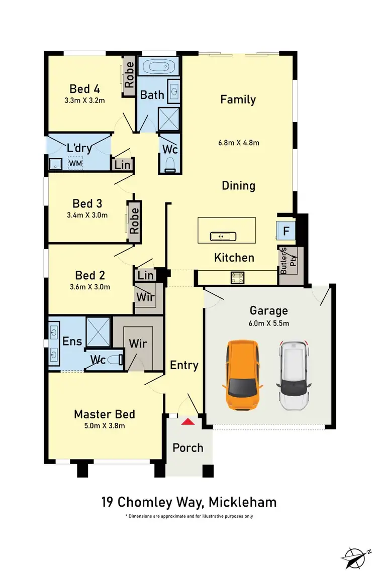 Floorplan of Homely house listing, 19 Chomley Street, Mickleham VIC 3064