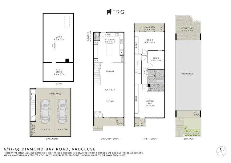 Floorplan of Homely apartment listing, 6/31-39 Diamond Bay Road, Vaucluse NSW 2030