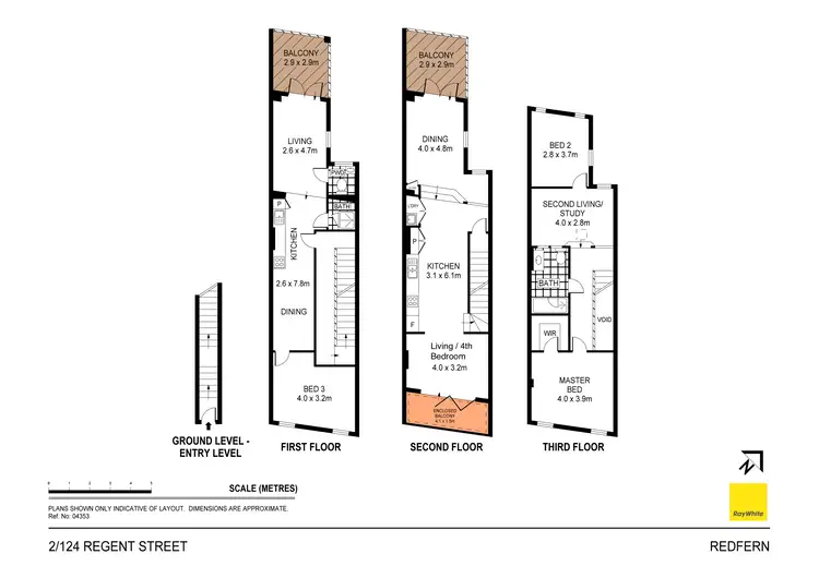 Floorplan of Homely apartment listing, 2/124 Regent Street, Redfern NSW 2016