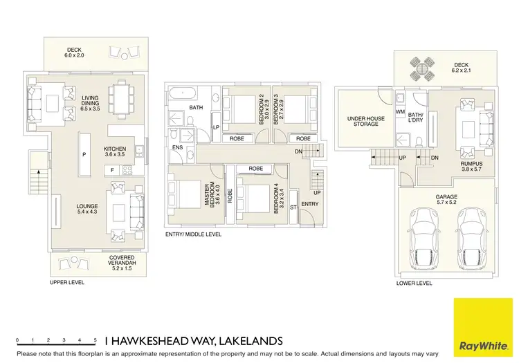 Floorplan of Homely house listing, 1 Hawkeshead Way, Lakelands NSW 2282