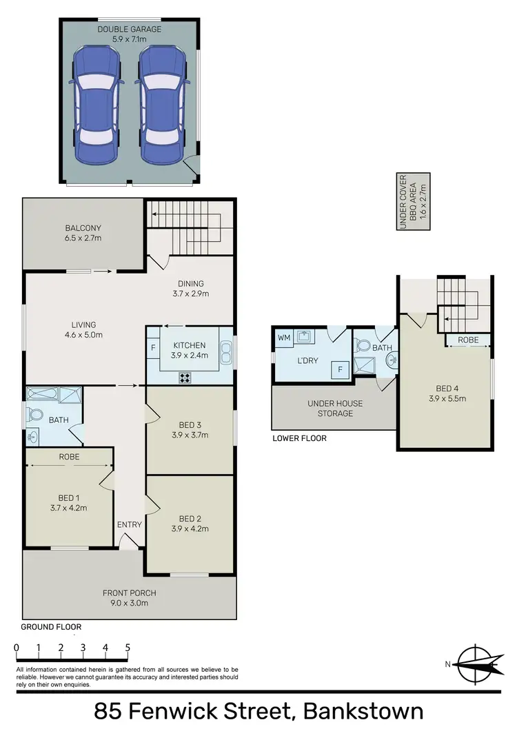 Floorplan of Homely house listing, 85 Fenwick Street, Bankstown NSW 2200