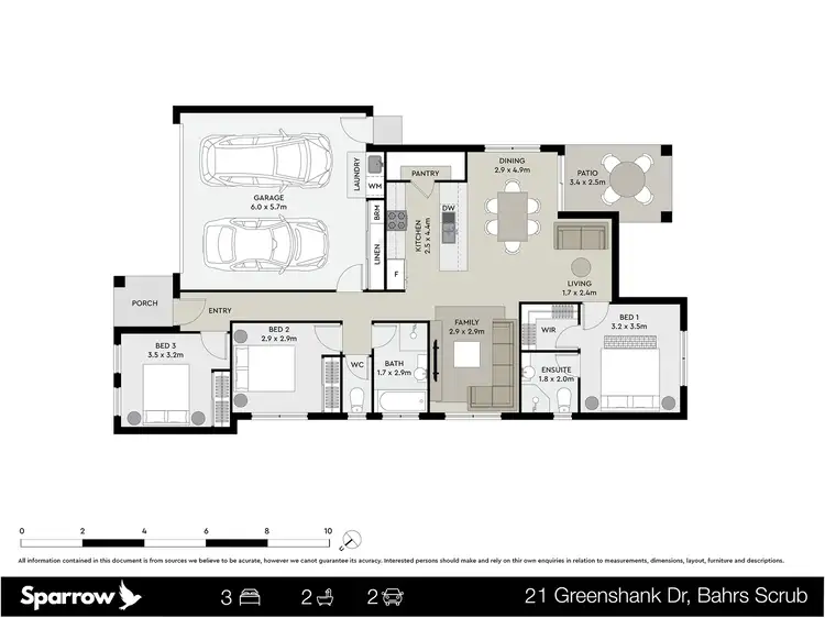Floorplan of Homely house listing, 21 Greenshank Drive, Bahrs Scrub QLD 4207