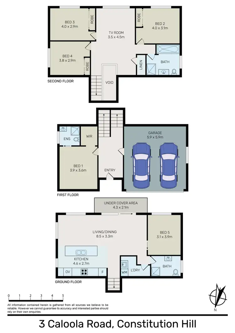 Floorplan of Homely house listing, 3 Caloola Road, Constitution Hill NSW 2145