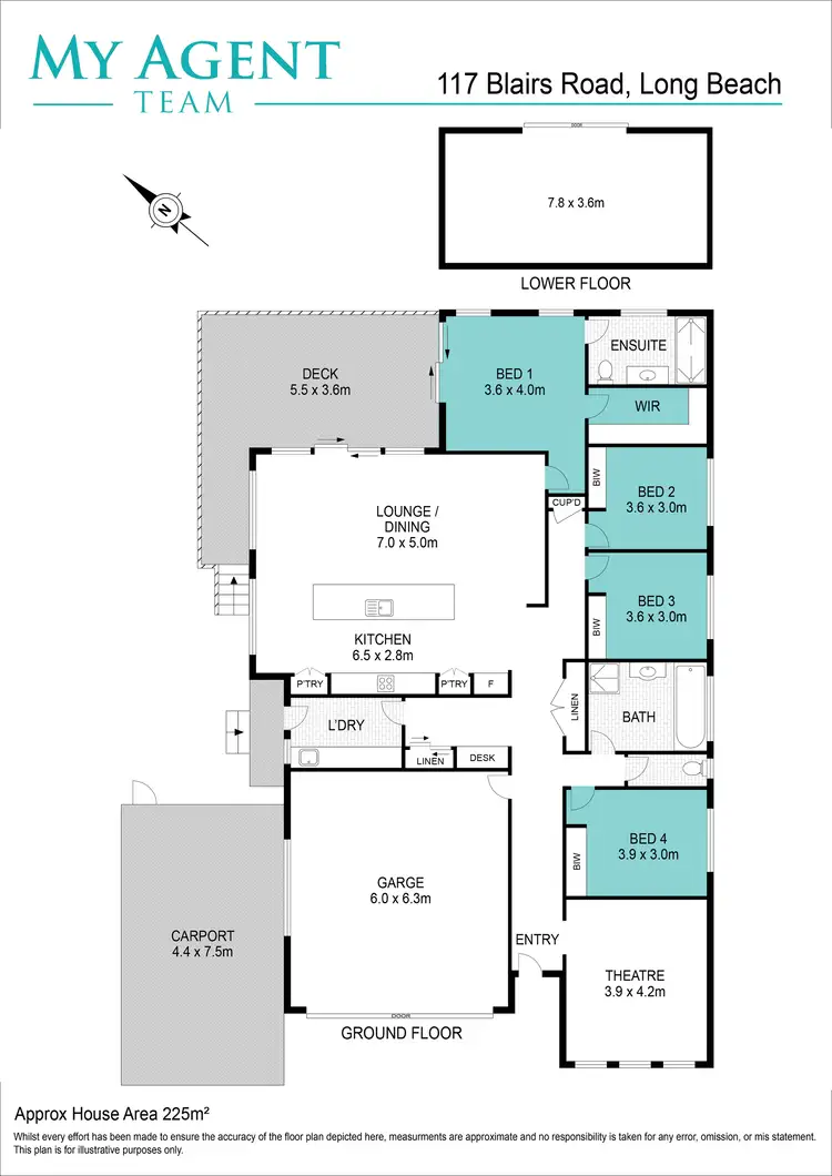 Floorplan of Homely house listing, 117 Blairs Road, Long Beach NSW 2536