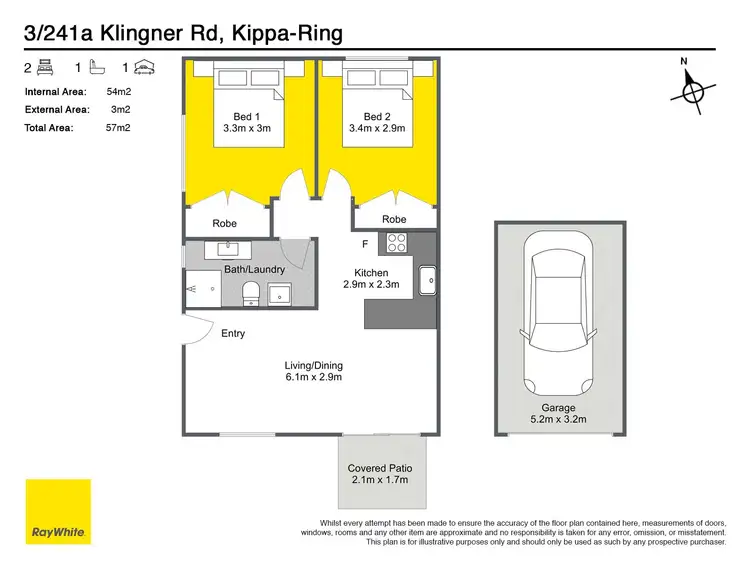 Floorplan of Homely villa listing, 3/241A Klingner Road, Kippa-Ring QLD 4021