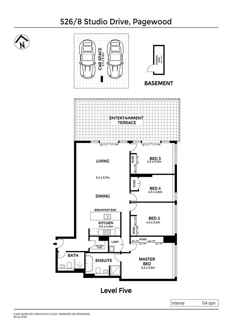 Floorplan of Homely apartment listing, 526/8 Studio Drive, Eastgardens NSW 2036