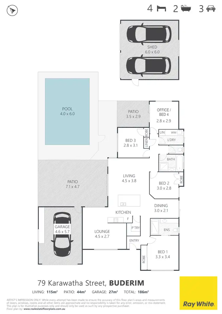 Floorplan of Homely house listing, 79 Karawatha Street, Buderim QLD 4556
