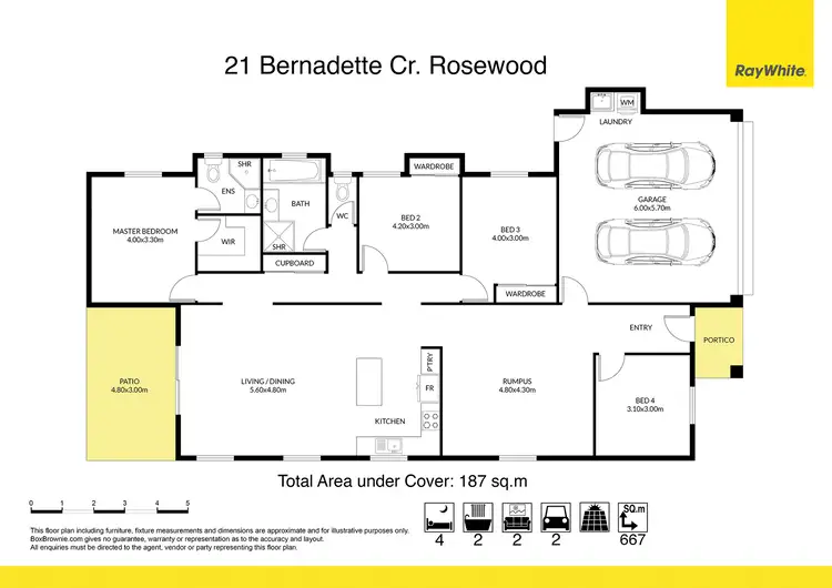 Floorplan of Homely house listing, 21 Bernadette Crescent, Rosewood QLD 4340