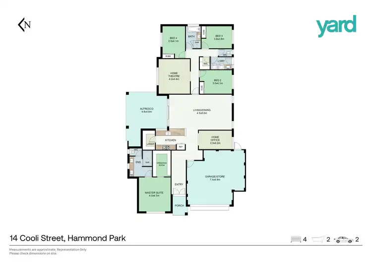 Floorplan of Homely house listing, 14 Cooli Street, Hammond Park WA 6164