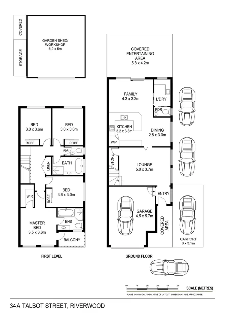 Floorplan of Homely semi-detached listing, 34A Talbot Street, Riverwood NSW 2210