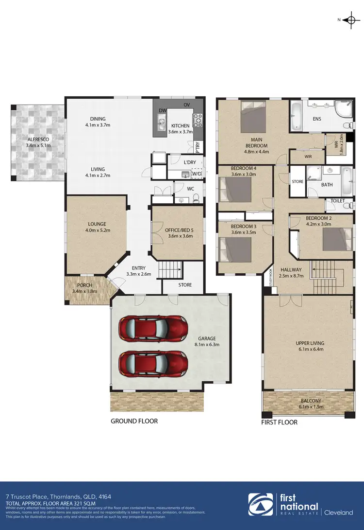 Floorplan of Homely house listing, 7 Truscot Place, Thornlands QLD 4164