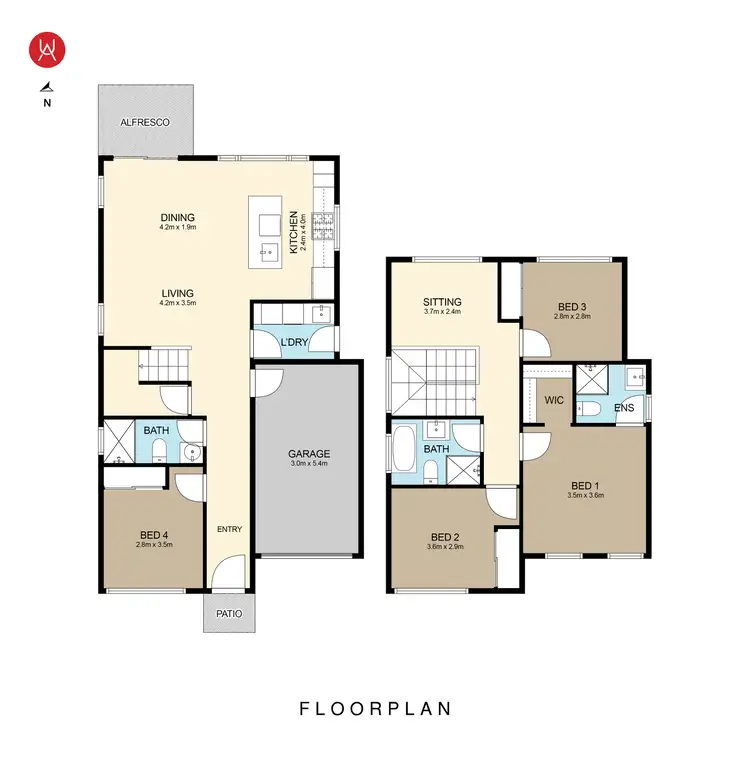 Floorplan of Homely house listing, 12 Tammarin Rock Avenue, Austral NSW 2179