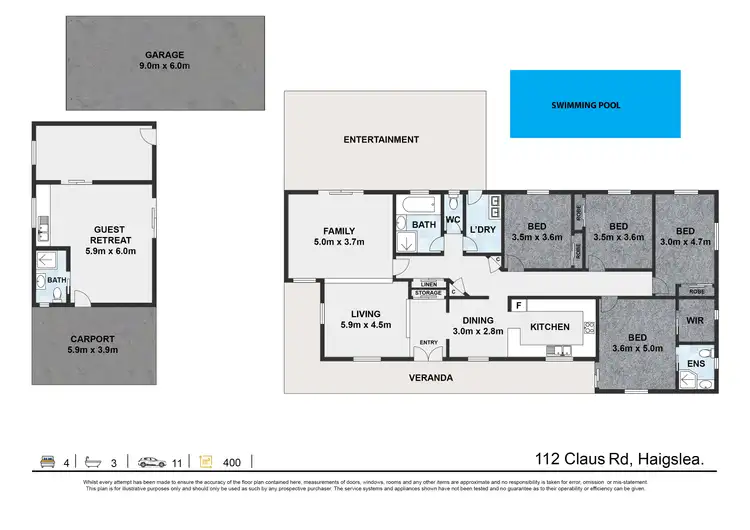 Floorplan of Homely house listing, 112 Claus Road, Haigslea QLD 4306