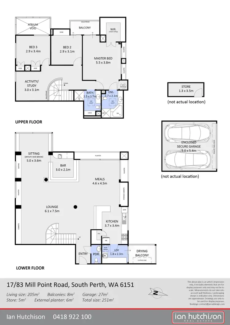 Floorplan of Homely apartment listing, 17/83 Mill Point Road, South Perth WA 6151